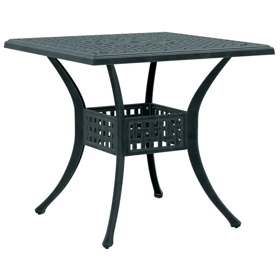 Ensemble de bistro 3 pcs vert aluminium coulé - 3