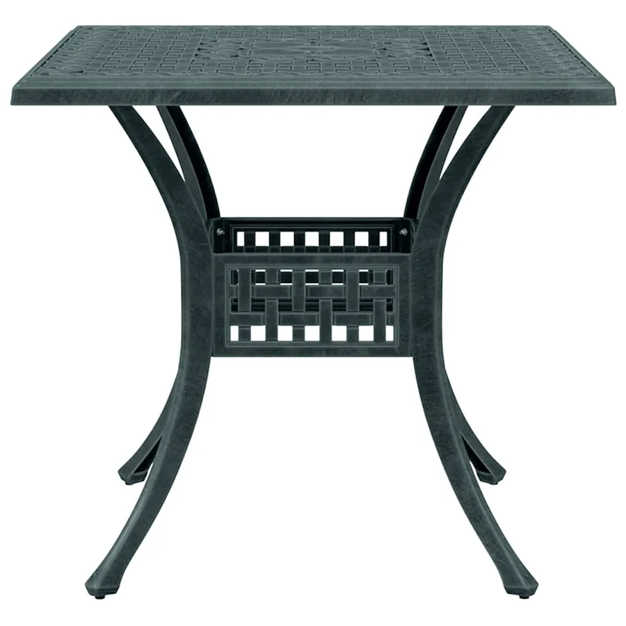Ensemble de bistro 3 pcs vert aluminium coulé - 4