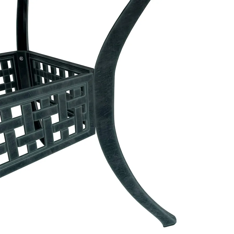 Ensemble de bistro 3 pcs vert aluminium coulé - 5