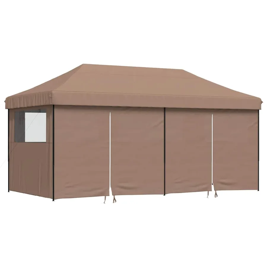 Tente de réception pliable escamotable avec 4 parois latérales - 2