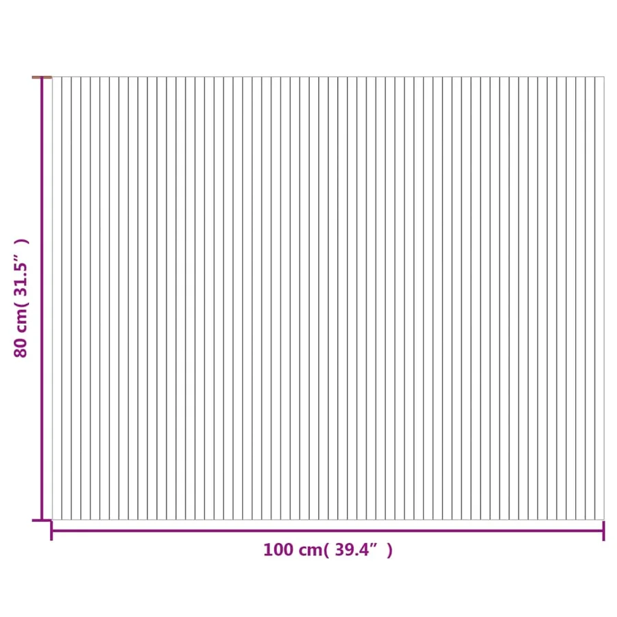 Tapis rectangulaire gris 80x100 cm bambou - 8