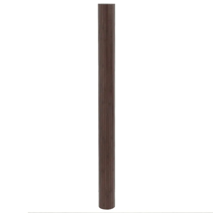 Tapis rectangulaire marron foncé 80x400 cm bambou - 3