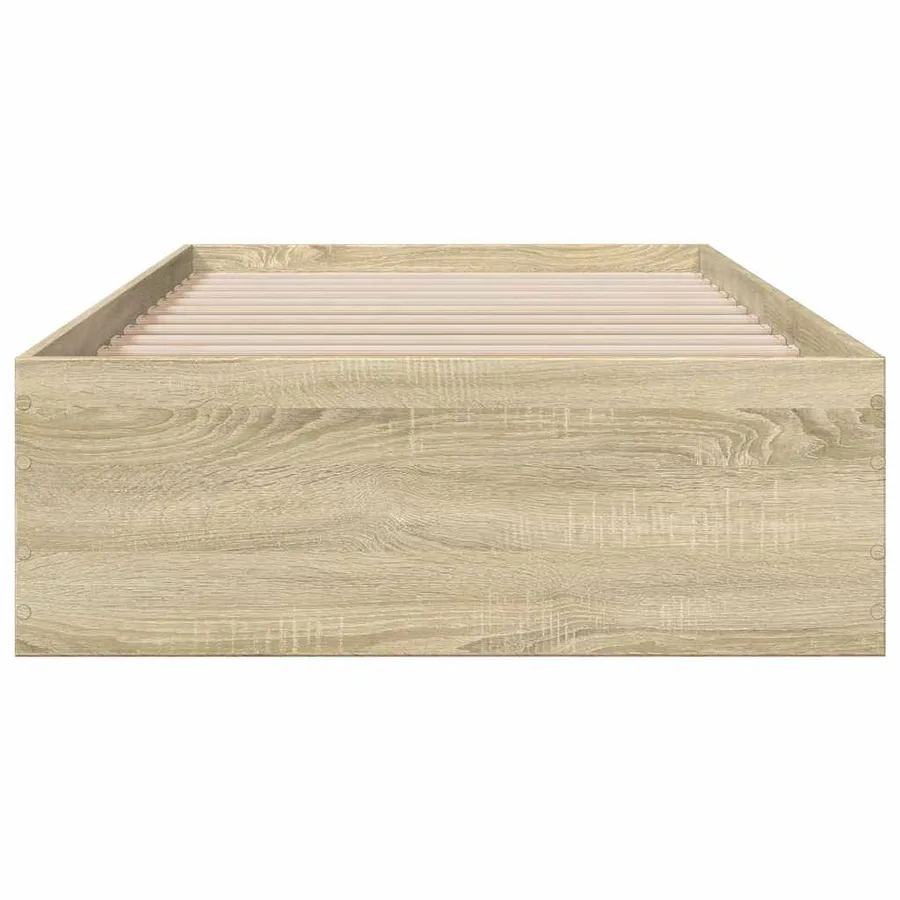 Cadre de lit avec tiroirs sans matelas chêne sonoma 90x200 cm - 4
