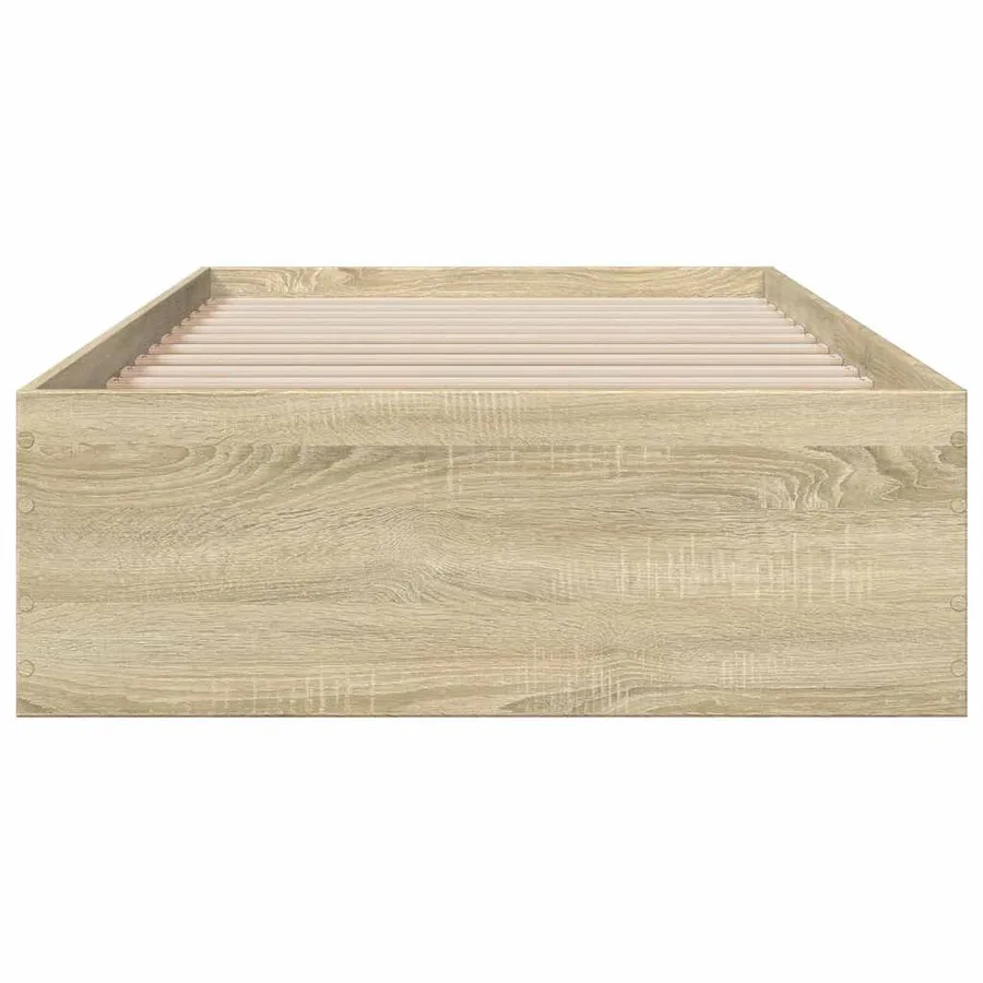 Cadre de lit avec tiroirs sans matelas chêne sonoma 100x200 cm - 4