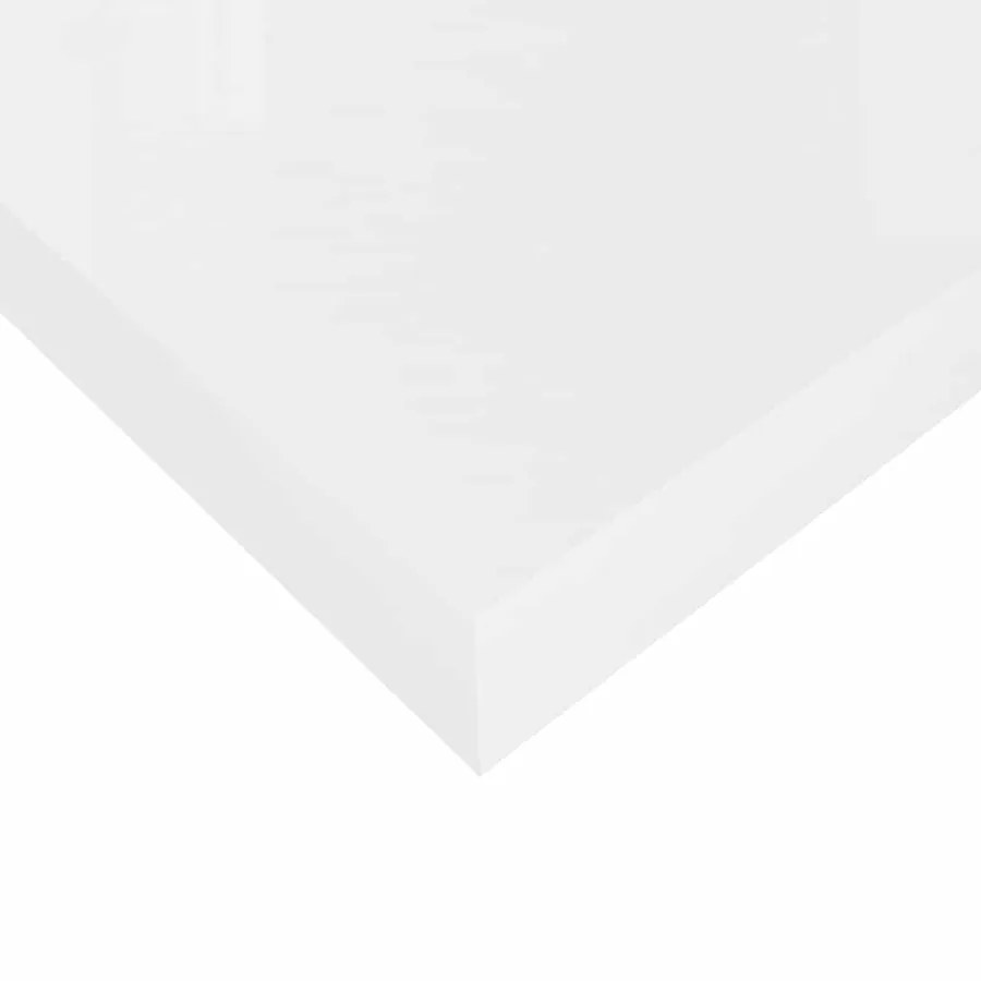 Étagère murale flottante Blanc brillant 60x23,5x3,8 cm MDF - 11