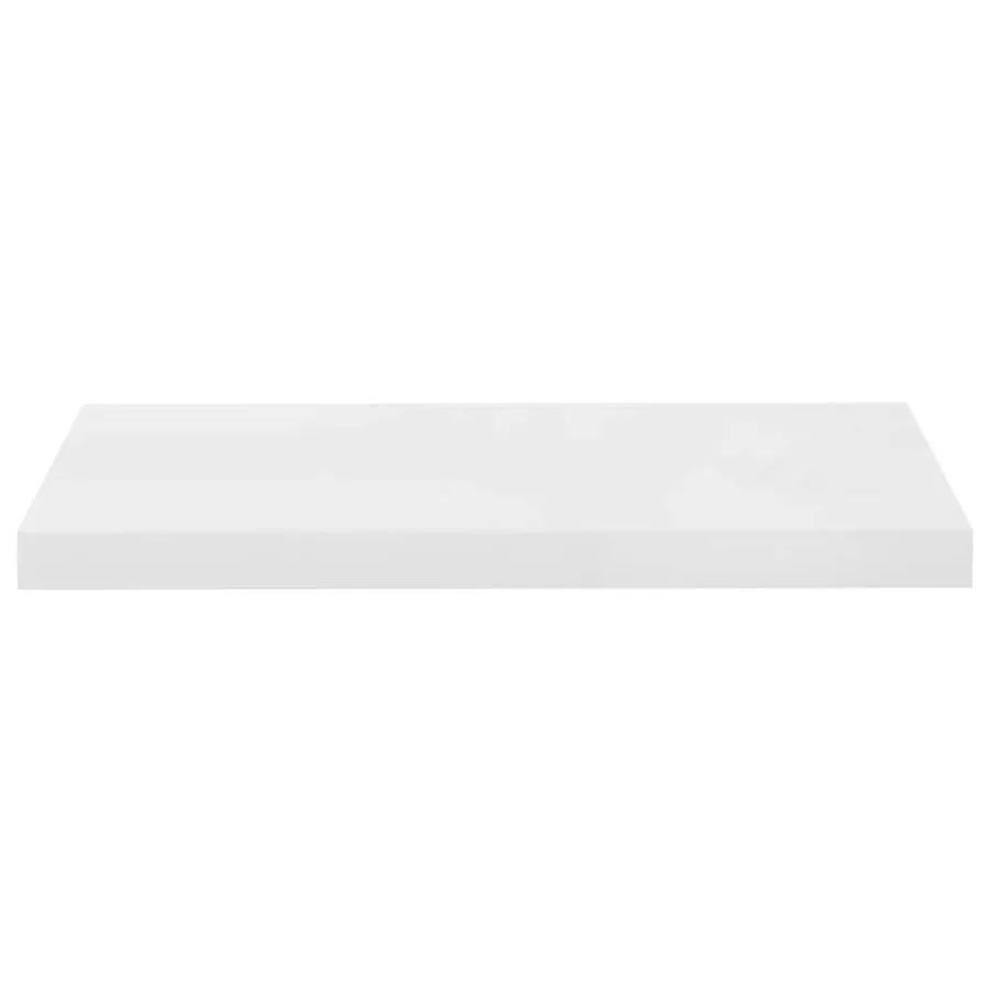 Étagère murale flottante Blanc brillant 60x23,5x3,8 cm MDF - 6