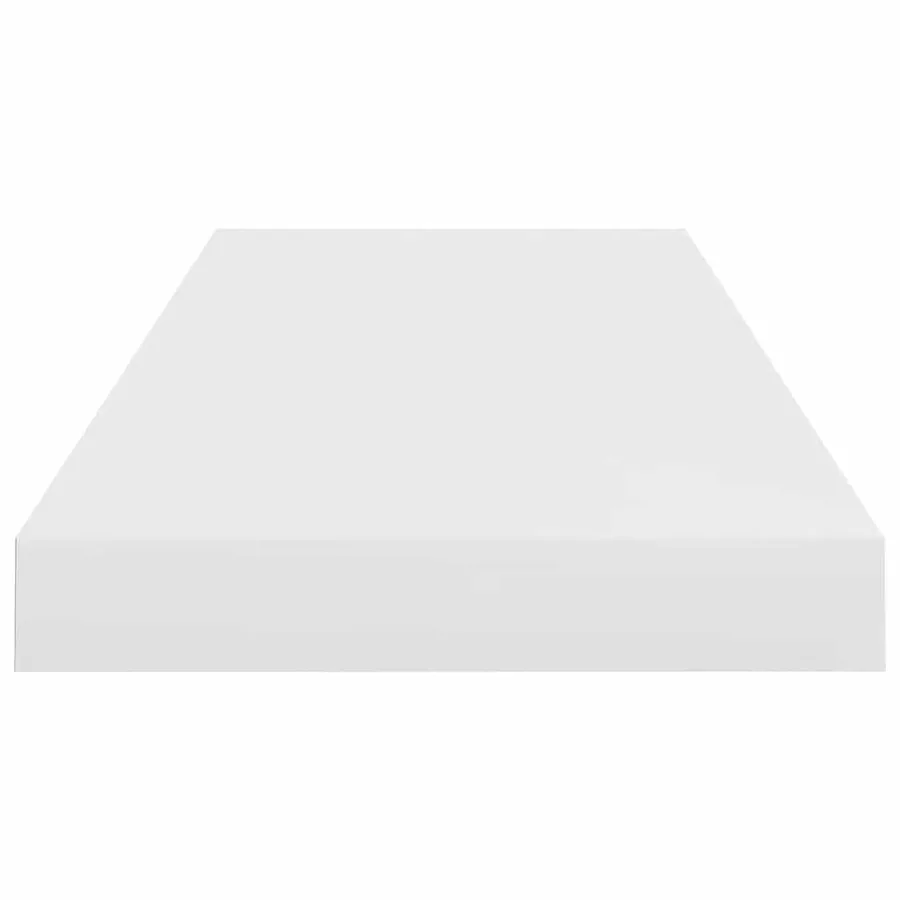Étagère murale flottante Blanc brillant 60x23,5x3,8 cm MDF - 7