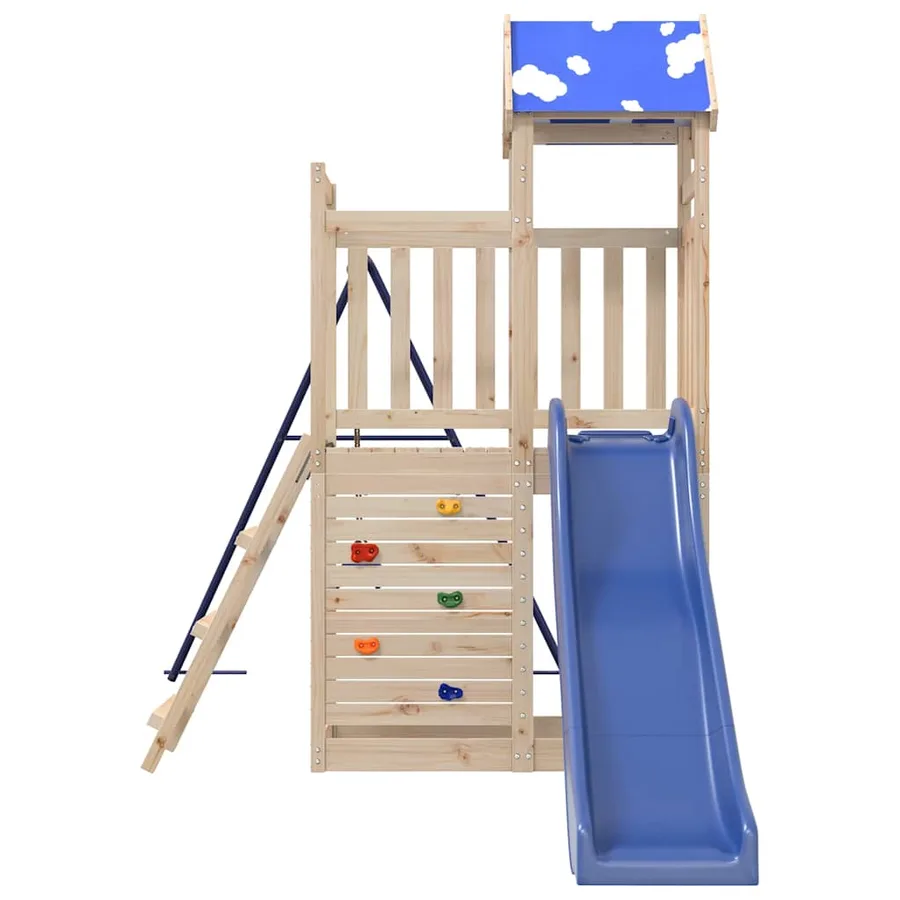 Aire de jeux d'extérieur bois de pin massif - 5