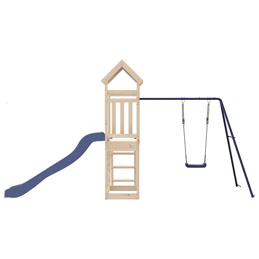 Aire de jeux d'extérieur bois de pin massif - 7