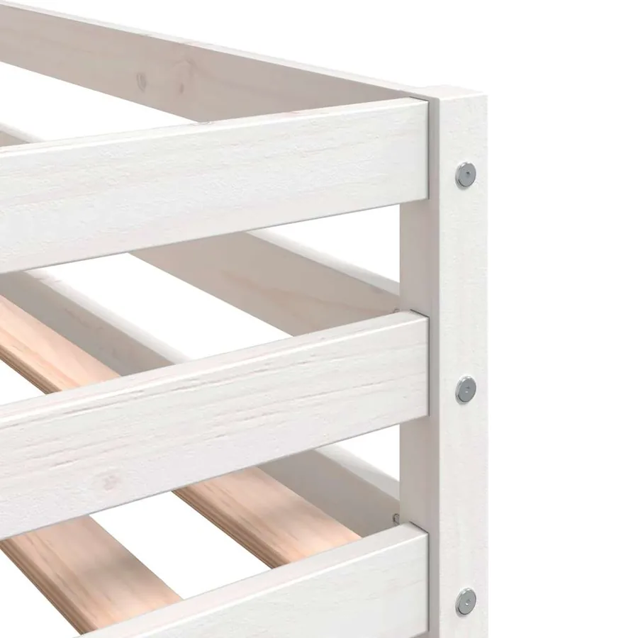 Lit superposé sans matelas 90x200 cm bois de pin massif - 11