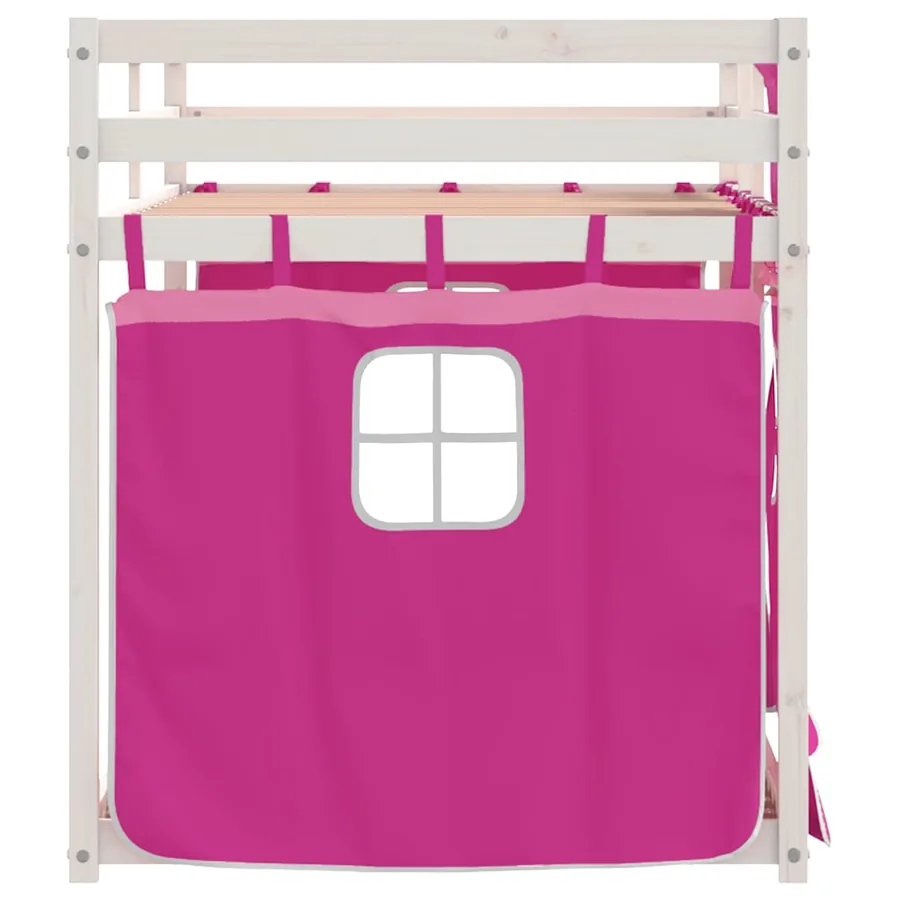 Lit superposé sans matelas 90x200 cm bois de pin massif - 6