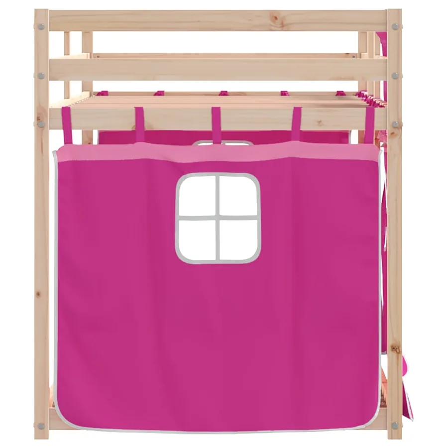 Lit superposé sans matelas 90x190 cm bois de pin massif - 6