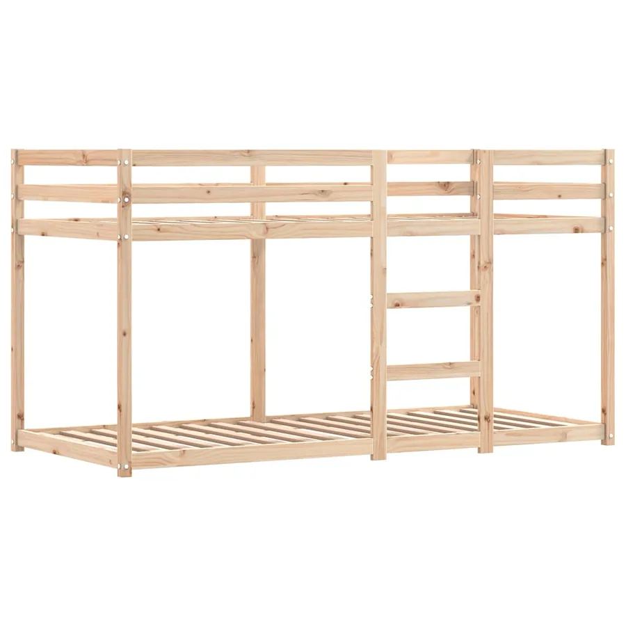 Lit superposé sans matelas 90x190 cm bois de pin massif - 8