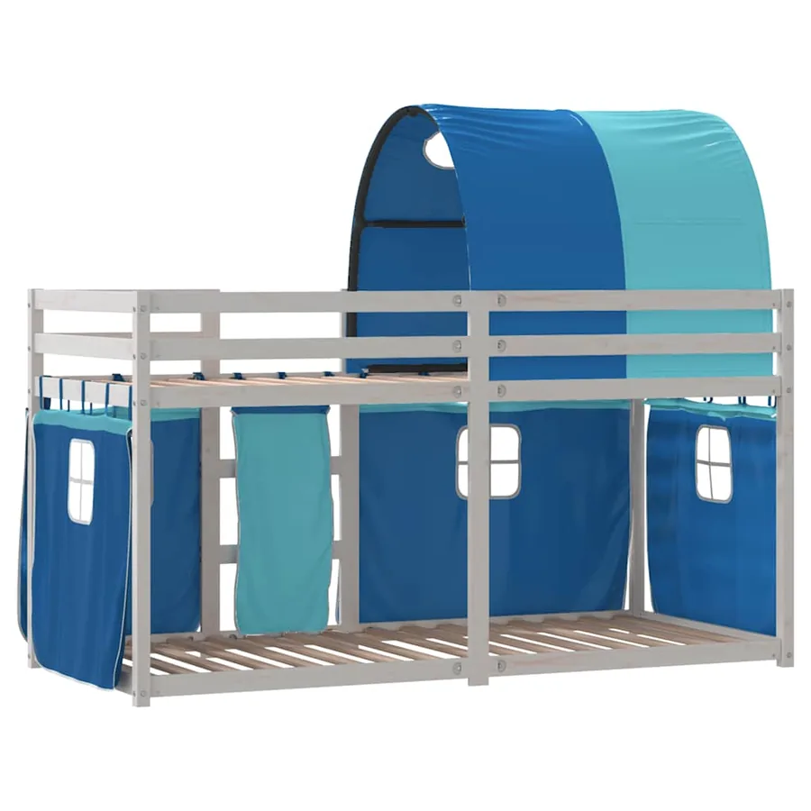 Lit superposé sans matelas 90x200 cm bois de pin massif - 7