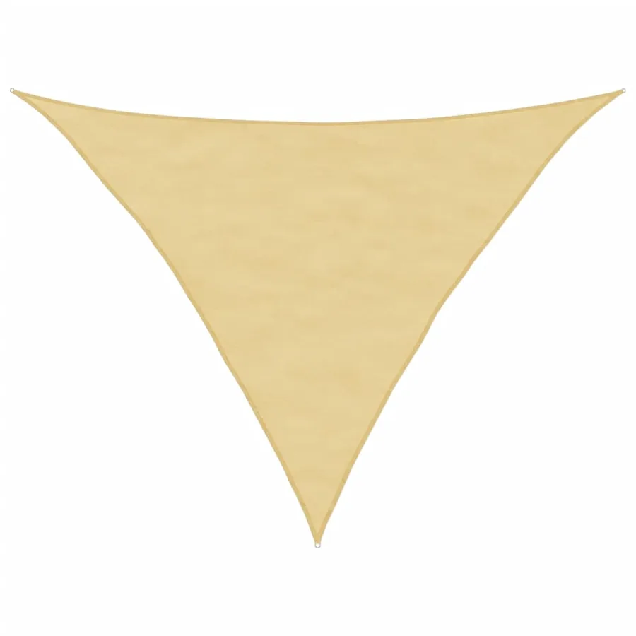 Voile d'ombrage sable 2,5x2,5x3,5 m 100 % polyester oxford - 2