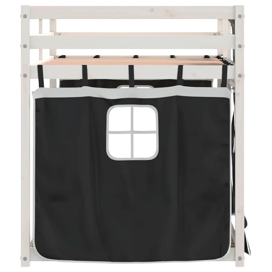 Lit superposé sans matelas 90x200 cm bois de pin massif - 6