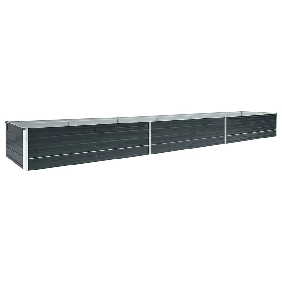 Lit surélevé de jardin Acier galvanisé 480x80x45 cm Anthracite - 2