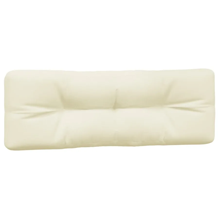 Coussins de palette lot de 7 crème tissu - 4