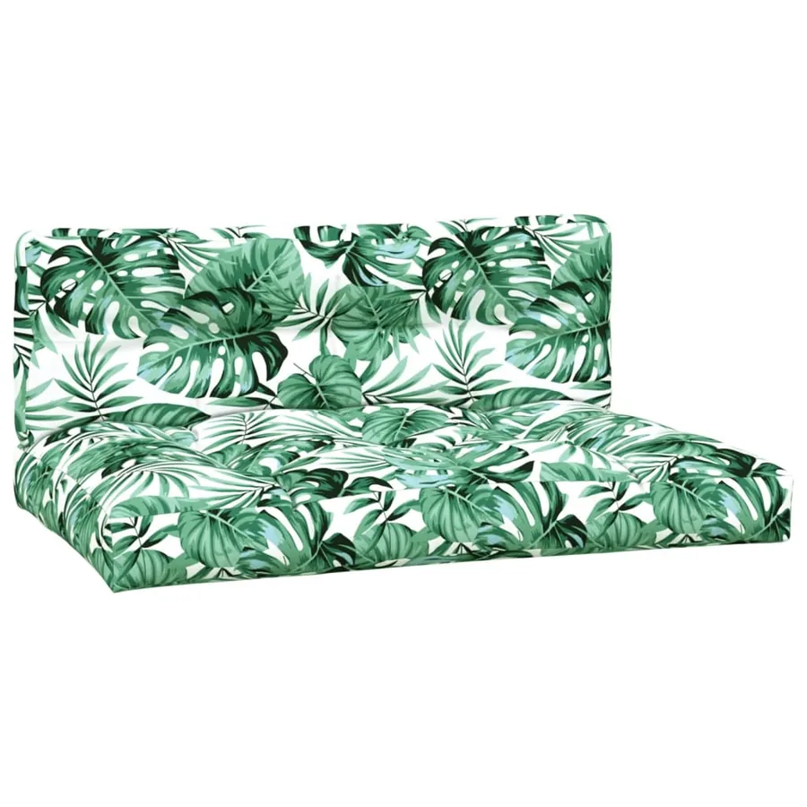 Canapés centraux palette de jardin 2pcs et coussins bois acacia - 4