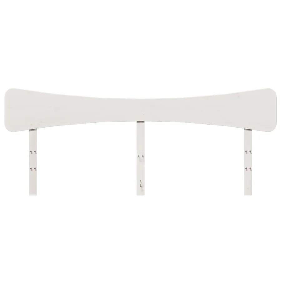 Tête de lit blanc 180 cm bois massif de pin - 4