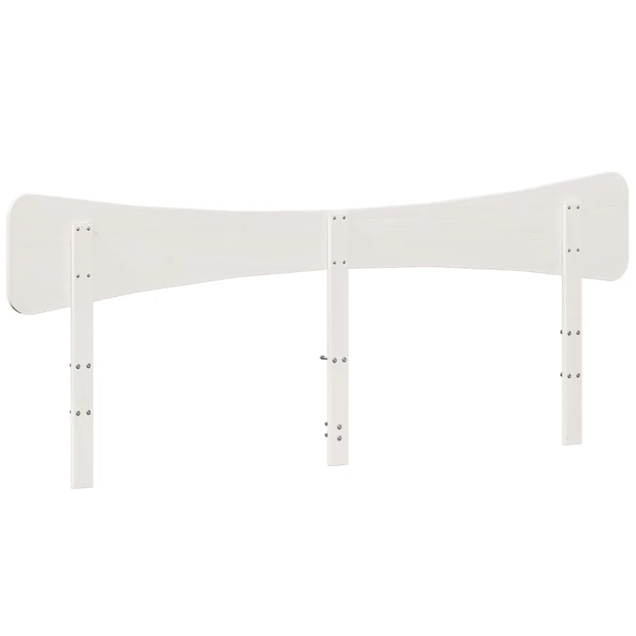 Tête de lit blanc 180 cm bois massif de pin - 6