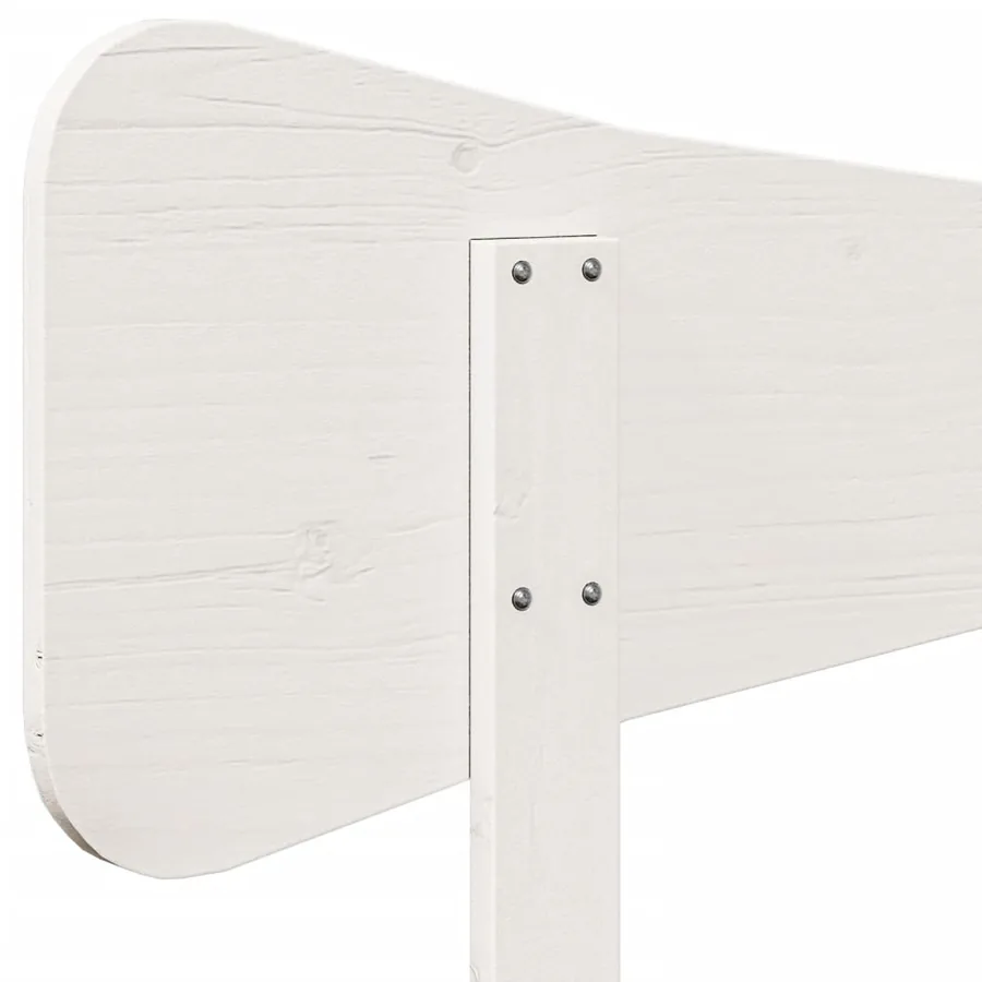 Tête de lit blanc 180 cm bois massif de pin - 7