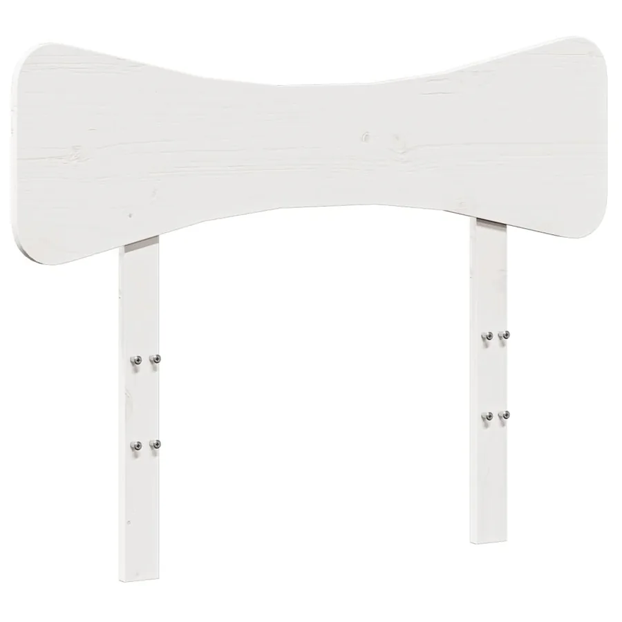 Tête de lit blanc 75 cm bois massif de pin - 2