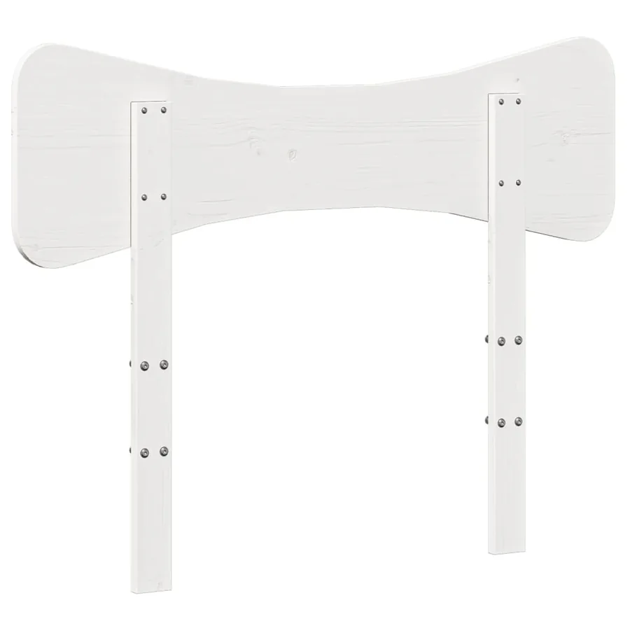 Tête de lit blanc 75 cm bois massif de pin - 6