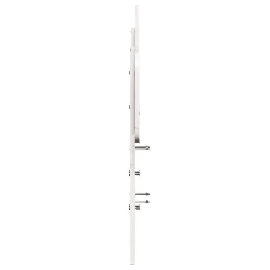 Tête de lit blanc 160 cm bois massif de pin - 5