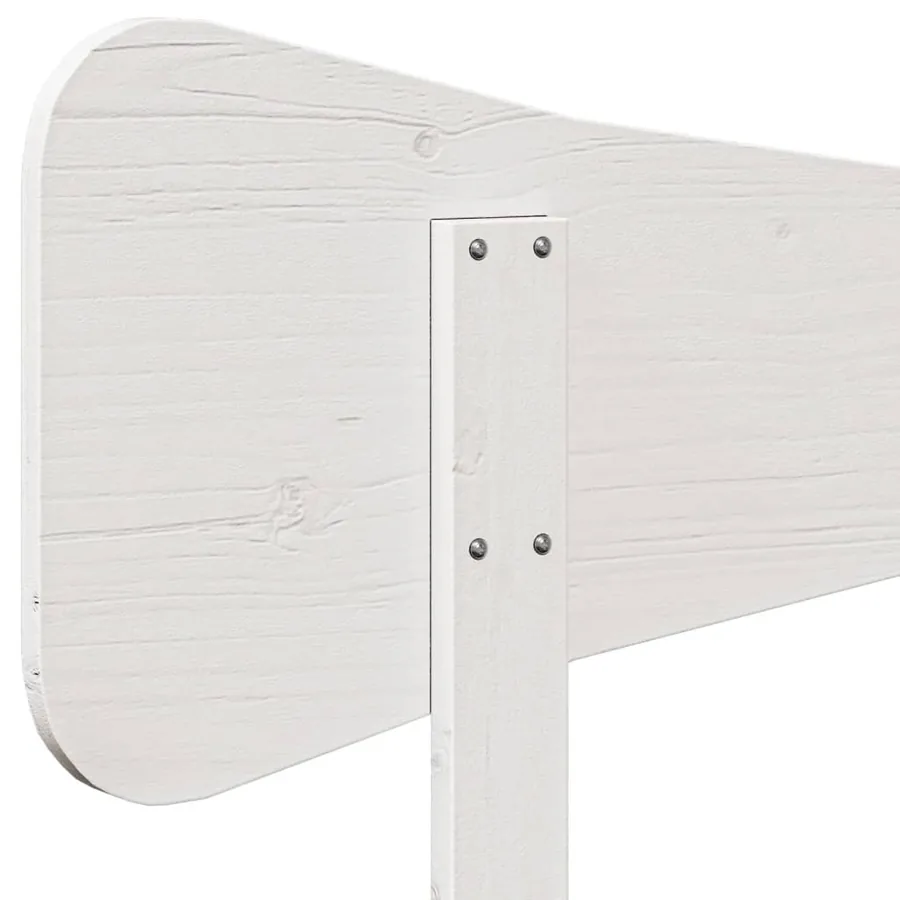 Tête de lit blanc 160 cm bois massif de pin - 7