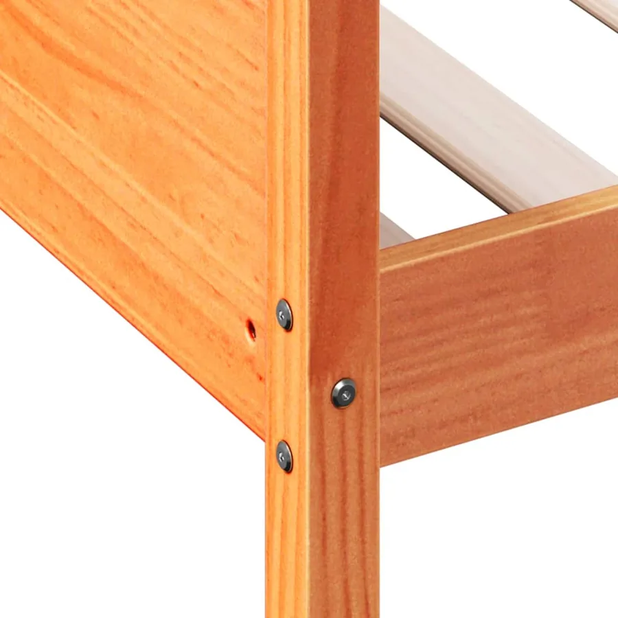 Lit de jour sans matelas cire marron 90x190 cm bois pin massif - 7