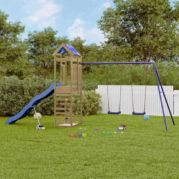 Aire de jeux d'extérieur bois de pin imprégné