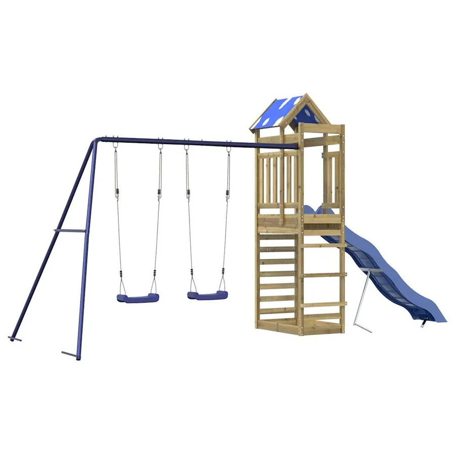 Aire de jeux d'extérieur bois de pin imprégné - 2