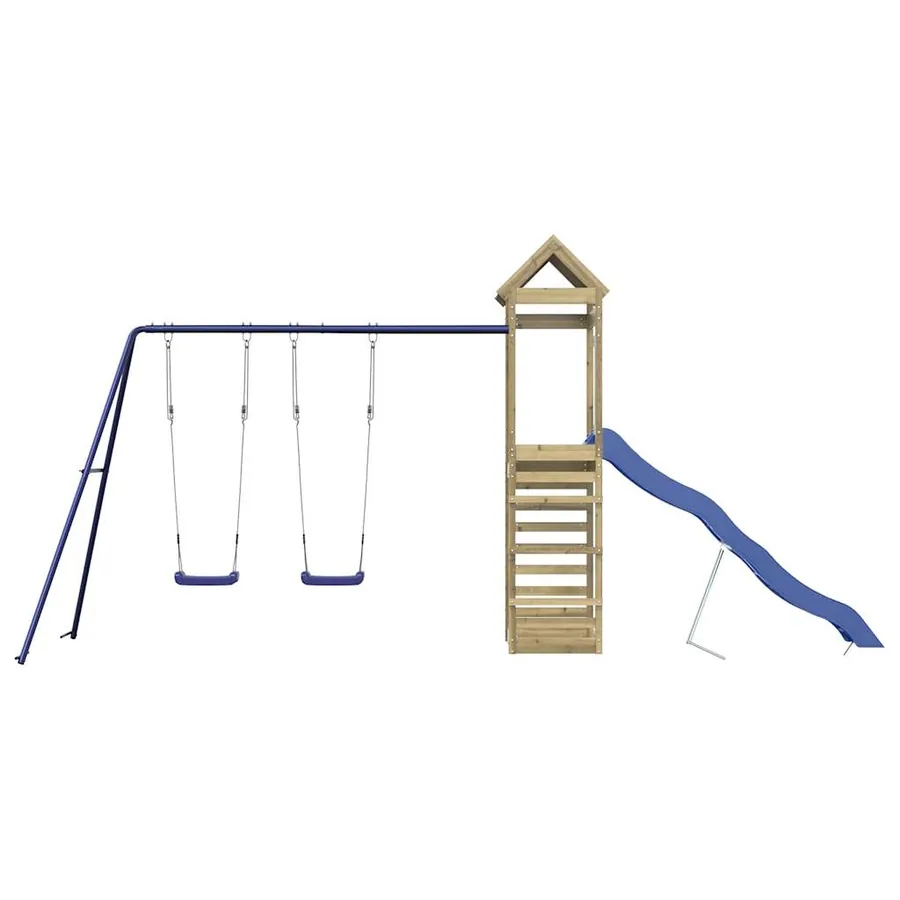 Aire de jeux d'extérieur bois de pin imprégné - 3