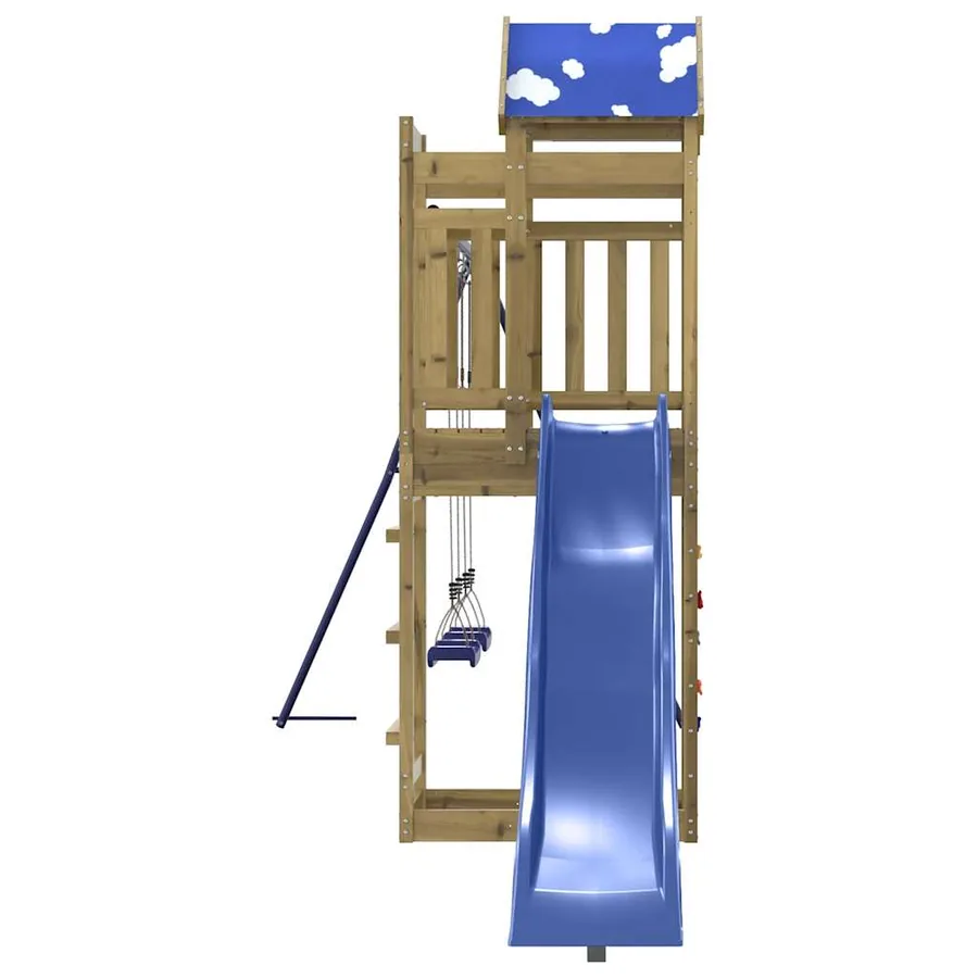 Aire de jeux d'extérieur bois de pin imprégné - 5