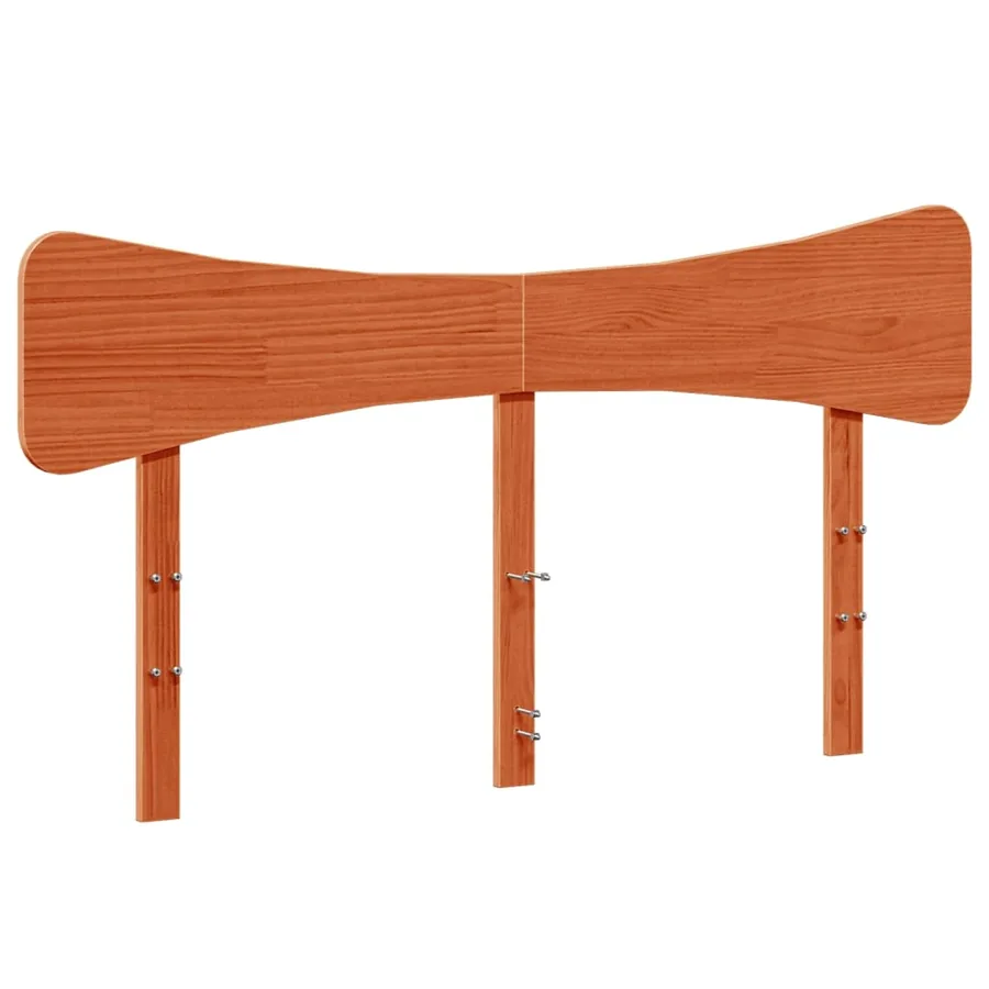 Tête de lit cire marron 160 cm bois massif de pin - 2
