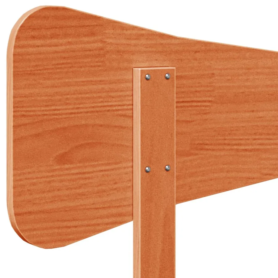 Tête de lit cire marron 160 cm bois massif de pin - 7