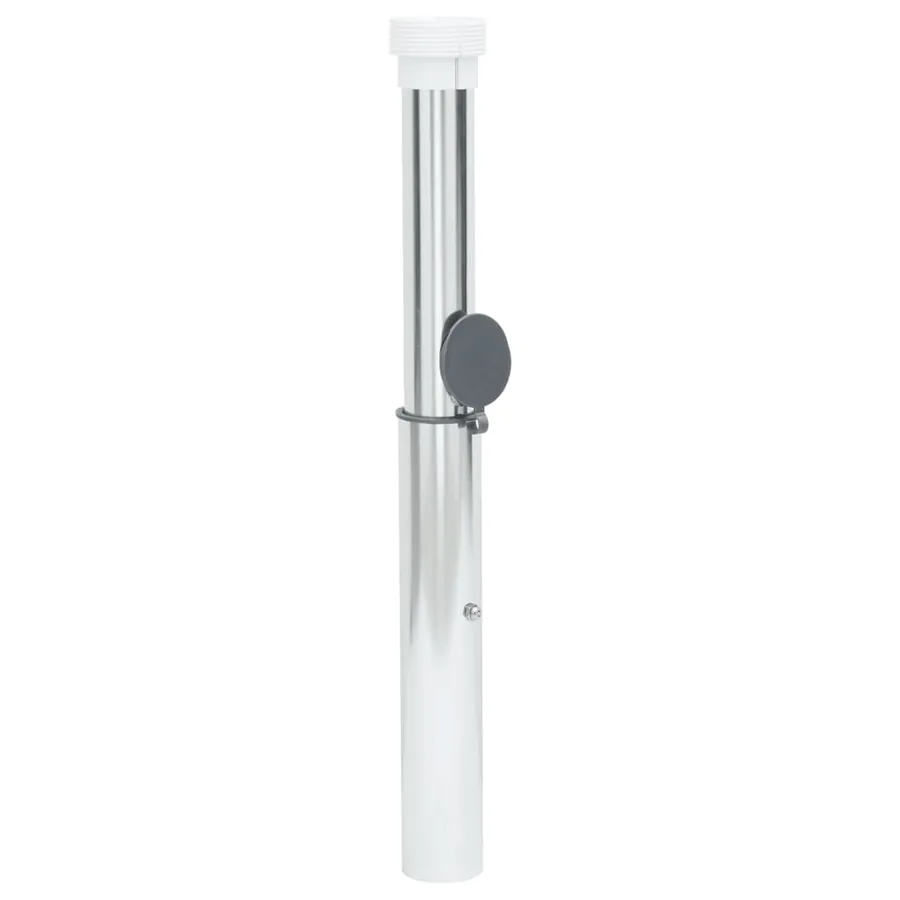 Base de parasol enterrée pour mât 40-50 mm argenté aluminium - 4