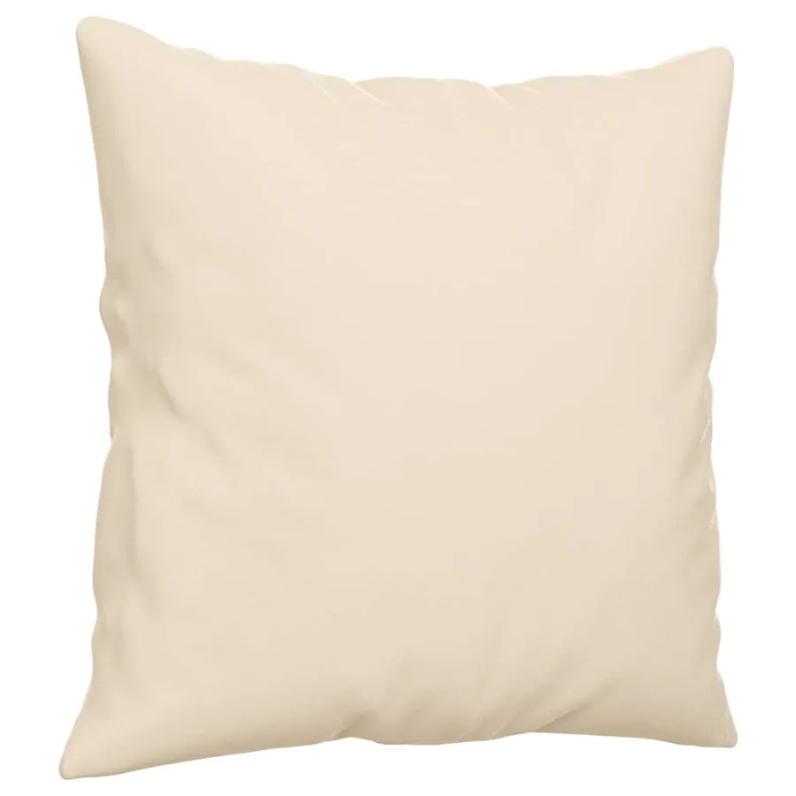 Canapé 2 places avec oreillers beige 140 cm tissu microfibre - 6