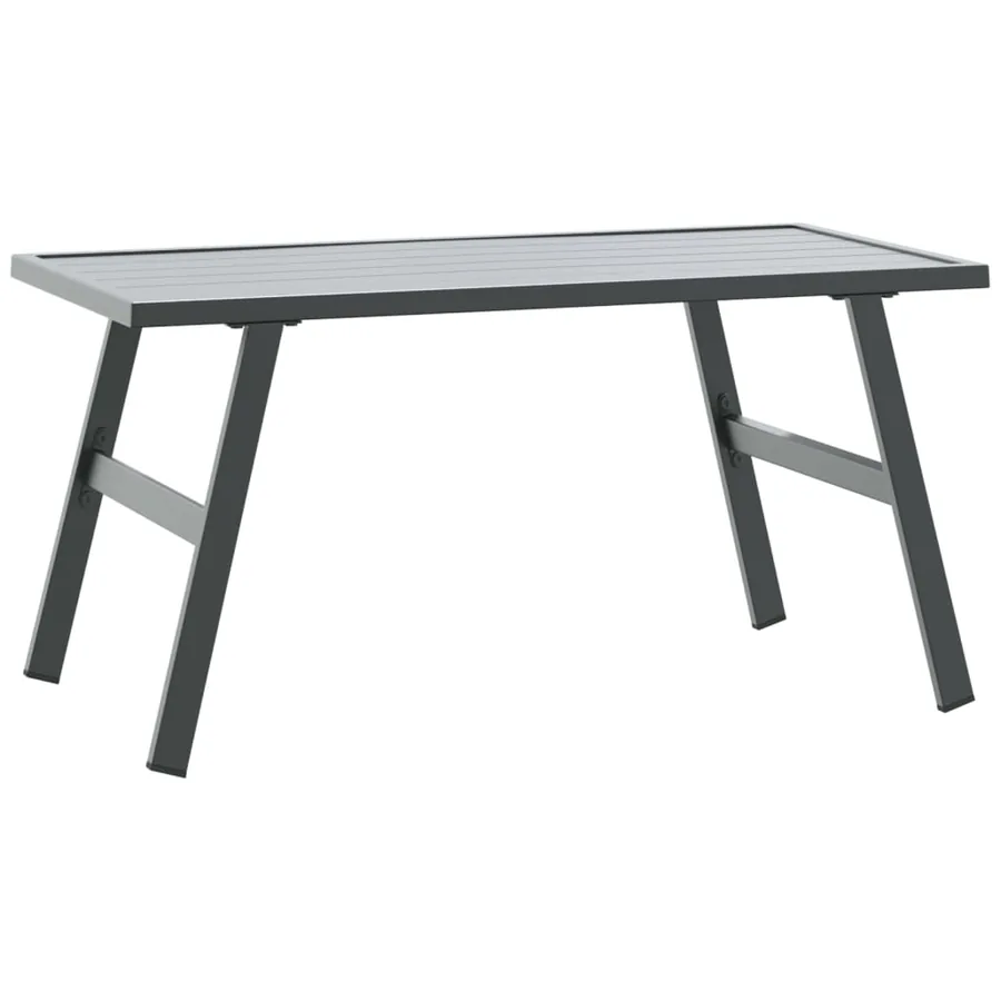 Bancs de jardin avec coussins lot de 4 acier enduit de poudre - 4