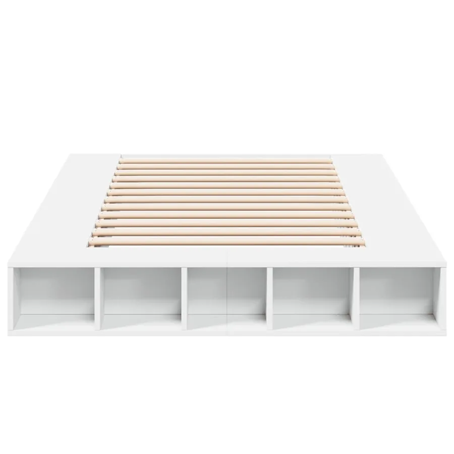 Cadre de lit sans matelas blanc 120x200 cm - 4
