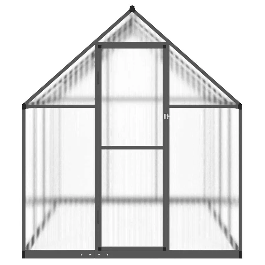 Serre avec cadre de base anthracite 224x169x195 cm aluminium - 3