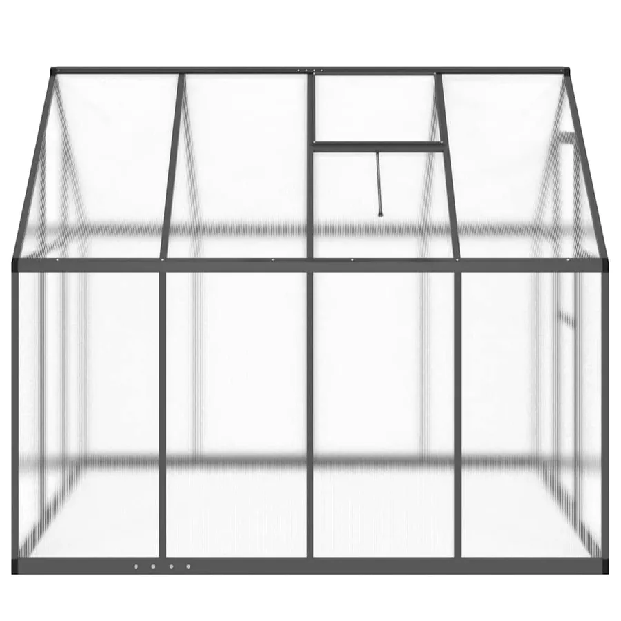Serre avec cadre de base anthracite 224x169x195 cm aluminium - 4
