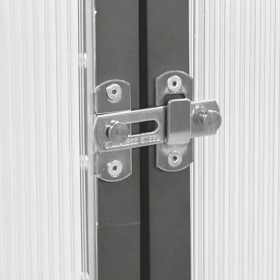 Serre avec cadre de base anthracite 224x169x195 cm aluminium - 7