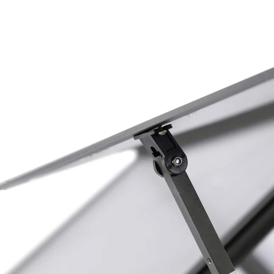 Serre avec cadre de base anthracite 224x169x195 cm aluminium - 8