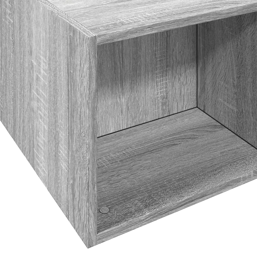 Cadre de lit sans matelas sonoma gris 140x190 cm - 7