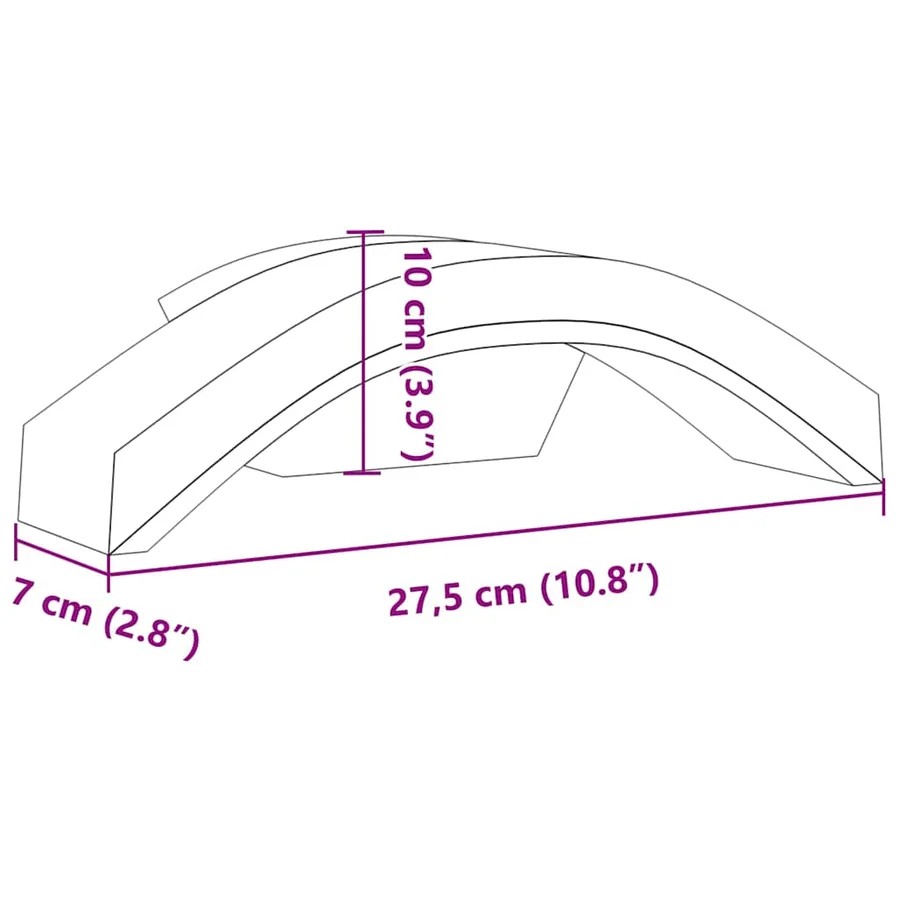 Appliques murales LED d'extérieur 2 pcs blanc - 9