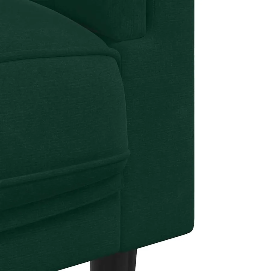 Ensemble de canapés 2 pcs avec coussins vert foncé velours - 6