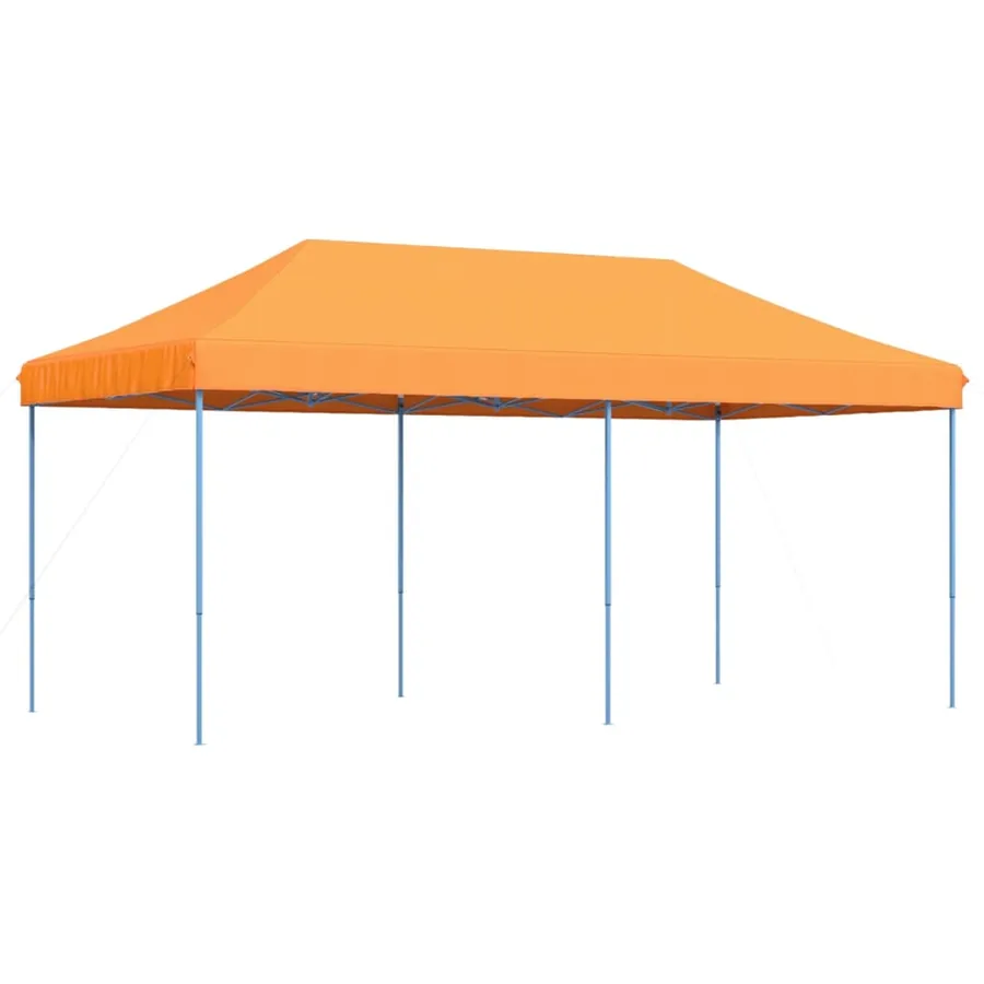 Tente de réception pliable escamotable orange 580x292x315 cm - 4
