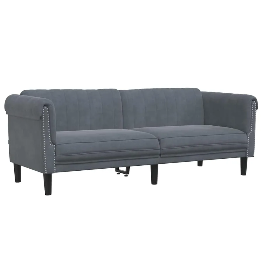 Ensemble de canapés 3 pcs gris foncé velours - 5